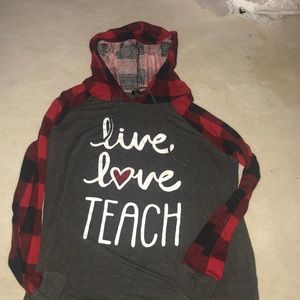 Size large teacher sweater hoodie